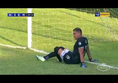 32′ ¡Fenomenal Mauricio Adorno! El arquero de Atlético Palmaflor y una gran intervención