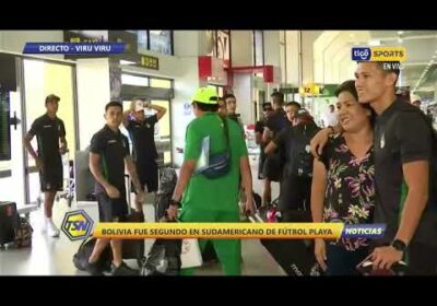 🚨  Así llegó la selección de fútbol playa. Bolivia 🇧🇴 fue segundo en el Sudamericano 🤩.