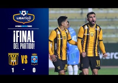 90+6′ ¡Final del partido! The Strongest cumplió y con gol de Enrique Triverio derrotó a Blooming.