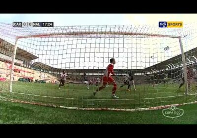 🏆 17′ ¡Avisa Nacional Potosí! Luis Torrico gana en el anticipo, pero su cabezazo dio en el palo.
