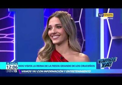 Nos visita la reina de la fiesta más grande de los cruceños. 🤩 Aitana Tufiño presente en Vamos Ya!