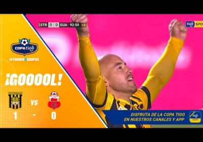 90+3′ ¡Gol de The Strongest! Junior Arias apareció en el momento preciso para anotar el gol atigrado