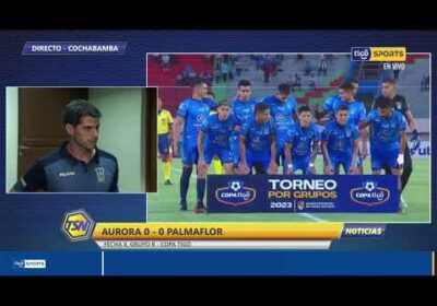 Joaquín Pérez – DT. Palmaflor, habló luego del valioso empate que tuvo su equipo ante Aurora 🔥.