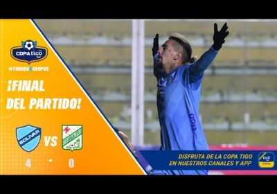 🏆¡Final del partido! Bolívar goleó a Oriente Petrolero con un hat-trick de Francisco Da Costa.