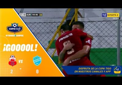 ¡Gol de Guabirá! Alejandro Quintana apareció sobre el final para anotar el segundo gol