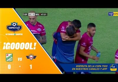 47′ ¡Gol de Wilstermann! Jhon Velásquez sacó un tremendo disparo para marcar un golazo.
