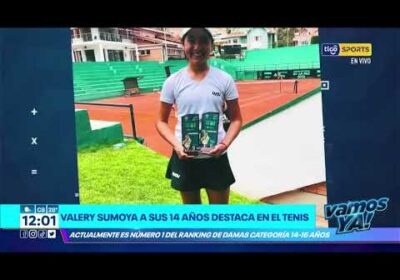 🎾 #VamosYa❗️Valery Sumoya, a sus 14 años, brilla en el tenis ¡Un talento en ascenso! 🏆