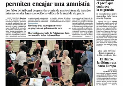 22 sentencias del Constitucional permiten encajar una amnistía; España, sede del Mundial más global;…