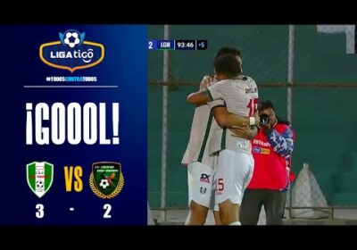 90+4′ ¡Gol de Real Tomayapo! Nelson Orozco conecta de cabeza y pone arriba al equipo tarijeño.