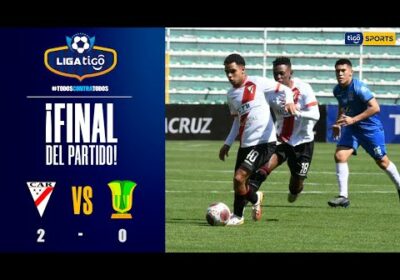 🏆¡Final del partido! Always Ready derrotó a Atlético Palmaflor con goles de   Cuéllar y Martines.