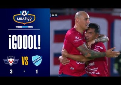 🏆84′ ¡Gol de Wilstermann! Ariel Nahuelpán firma su doblete y anota el tercer gol del ‘Aviador’.