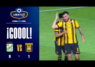 🏆  43′ ¡Gol de The Strongest! En su primer disparo anotó el ‘Tigre’ tras un remate de  Triverio.