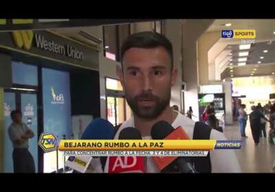 Bejarano rumbo a La Paz para la concentración por la Fecha 3 y 4 de Eliminatorias.