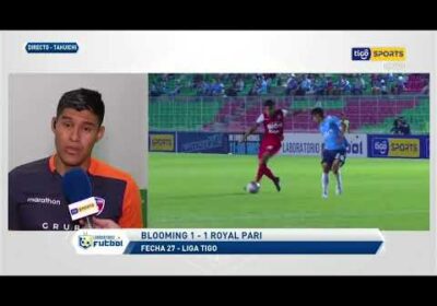 Diego Méndez, arquero de Royal Pari, habló luego del empate ante Blooming.