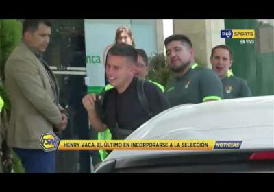 Henry Vaca se incorpora a la concentración tras llegar al país desde Israel. #TigoSportsNoticias 🏆🔵🟡