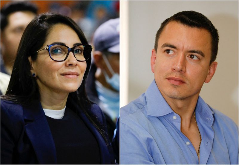 Luisa González y Daniel Noboa disputan la segunda vuelta presidencial en Ecuador. (REUTERS/Karen Toro/Archivo)