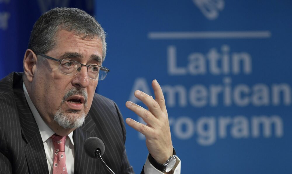 El presidente electo de Guatemala, Bernardo Arévalo, visitó Washington hace dos semanas y estuvo en el Wilson Center. EFE/Lenin Nolly