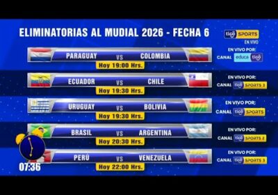 Todos los partidos de esta fecha FIFA podrás verlos en tus canales favoritos de #TigoSportsBolivia👇
