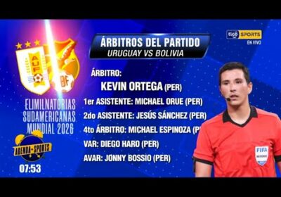 ¡Kevin Ortega, un dolor de cabeza! El polémico juez peruano dirigirá el duelo entre Uruguay-Bolivia