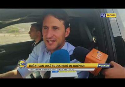 Beñat San José se despidío de Bolívar evitó hablar sobre su posible fichaje a la Liga MX