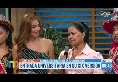 Entrada universitaria en su XIX Versión este sábado 25 de noviembre en el Cambódromo