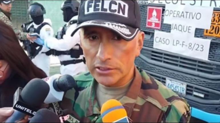 El exdirector departamental de la Fuerza Especial de Lucha Contra el Narcotráfico de La Paz coronel Jhonny Rivera. (Archivo) | ANF.
