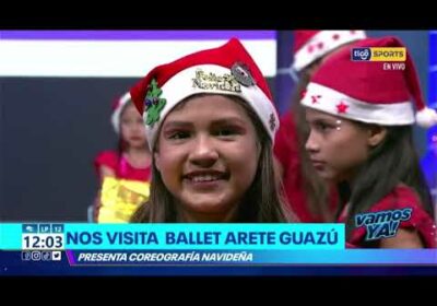¡Bienvenidos Ballet Arete Guazú! Nos llenarán de magia con una hermosa coreografía navideña.🎄✨