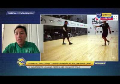 Conrrado Moscoso habló con #TigoSportsNoticias 🚨 después de ganar el Golden State Cup 🎾🏆