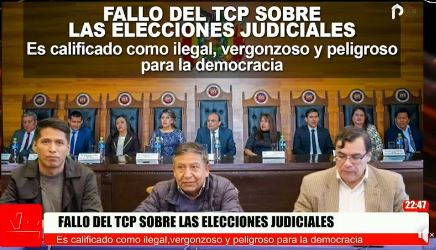 FALLO DEL TCP SOBRE LAS ELECCIONES JUDICIALES – deRedes.tv