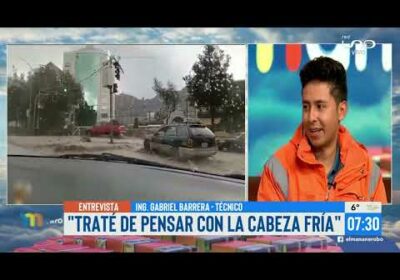 Testimonio del trabajador que fue sorprendido por desborde de río en La Paz