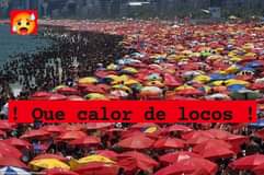 Puede ser una imagen de una o varias personas y texto que dice "Que calor de locos Picture Hiance Photoshot"