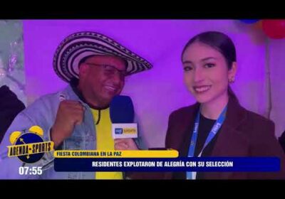 ¡Fiesta colombiana! Así se vibró la clasificación a la final residentes colombianos en Bolivia.