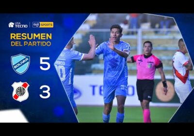 ¡LLUVIA DE GOLES EN EL SILES! Bolívar venció a Nacional Potosí en un partido muy entretenido