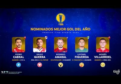 Y el premio al mejor gol del fútbol boliviano 🇧🇴 en el 2024 es…