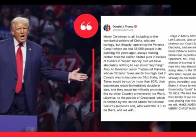 🇺🇸 | Mensaje de Donald Trump en su red social Truth Social : «Feliz…