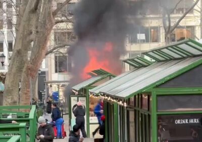 🇺🇸 | Reportan un incendio en el Bryant Park Christmas Village de la ciudad…