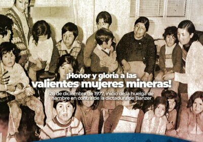 Hoy rendimos un sentido homenaje a nuestras valientes mujeres mineras: Nelly, Aurora, Luzmila y…