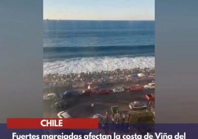 🇨🇱 | Fuertes marejadas afectan la costa de Viña del Mar, Chile: Las imágenes…