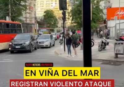 🇨🇱 | Repartidores de aplicaciones atacaron a un conductor y dañaron su vehículo en…