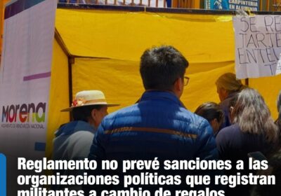 | #Política Tahuichi presentó un proyecto de reglamento donde se establezcan sanciones y…