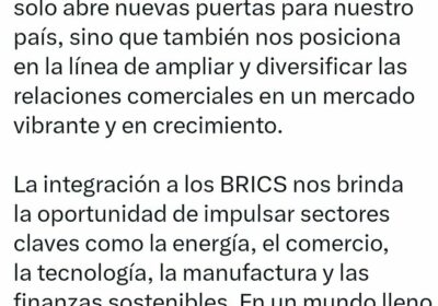 | #Política El presidente Luis Arce informó que a partir de este miércoles,…