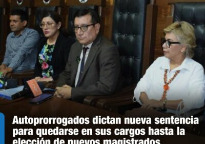 | Exhortan a la Asamblea Legislativa cumplir con la elección de nuevos magistrados…