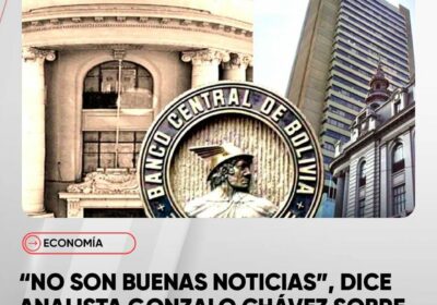 El Banco Central de Bolivia anunció que en nuestras reservas internacionales sólo quedan CINCUENTA…