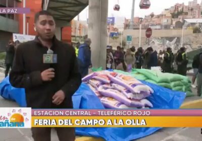 | #LaPaz Arroz por quintal a la venta en una feria instalada en…