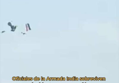 🇮🇳 | Dos oficiales de la Armada India se salvaron por poco tras un…