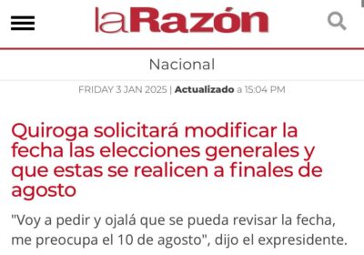 @TutoQuiroga, otra vez ayudando al MAS con tus propuestas absurdas. ¿Atrasar las elecciones? La…