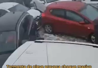 🇰🇿 | ATENCIÓN Un choque masivo en la carretera Astana-Shchuchinsk, causado por una intensa…