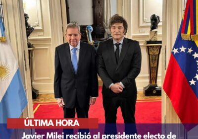 🇦🇷🇻🇪 | Javier Milei recibió al presidente electo de Venezuela, Edmundo González Urrutia