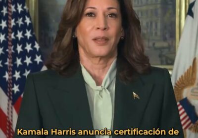 🇺🇸 | ÚLTIMA HORA Kamala Harris publicó un video anunciando que certificará los resultados…