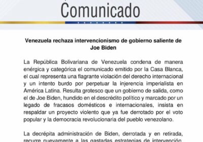 🇻🇪 | ÚLTIMO MINUTO El régimen de Nicolás Maduro emitió un comunicado rechazando enérgicamente…